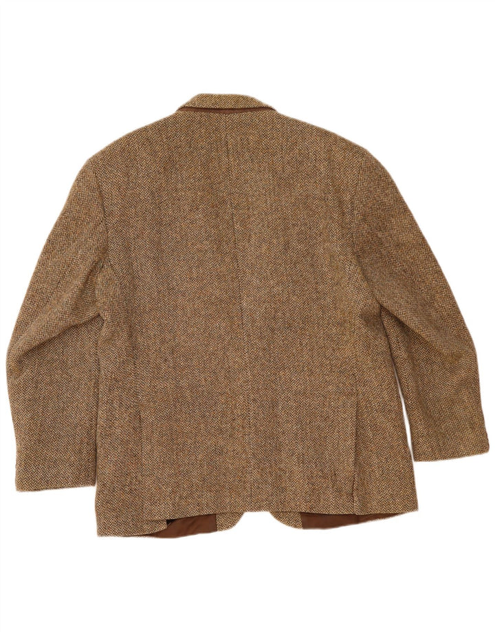 Harris Tweed Ανδρικό σακάκι blazer UK 40 μεγάλο καφέ μαλλί