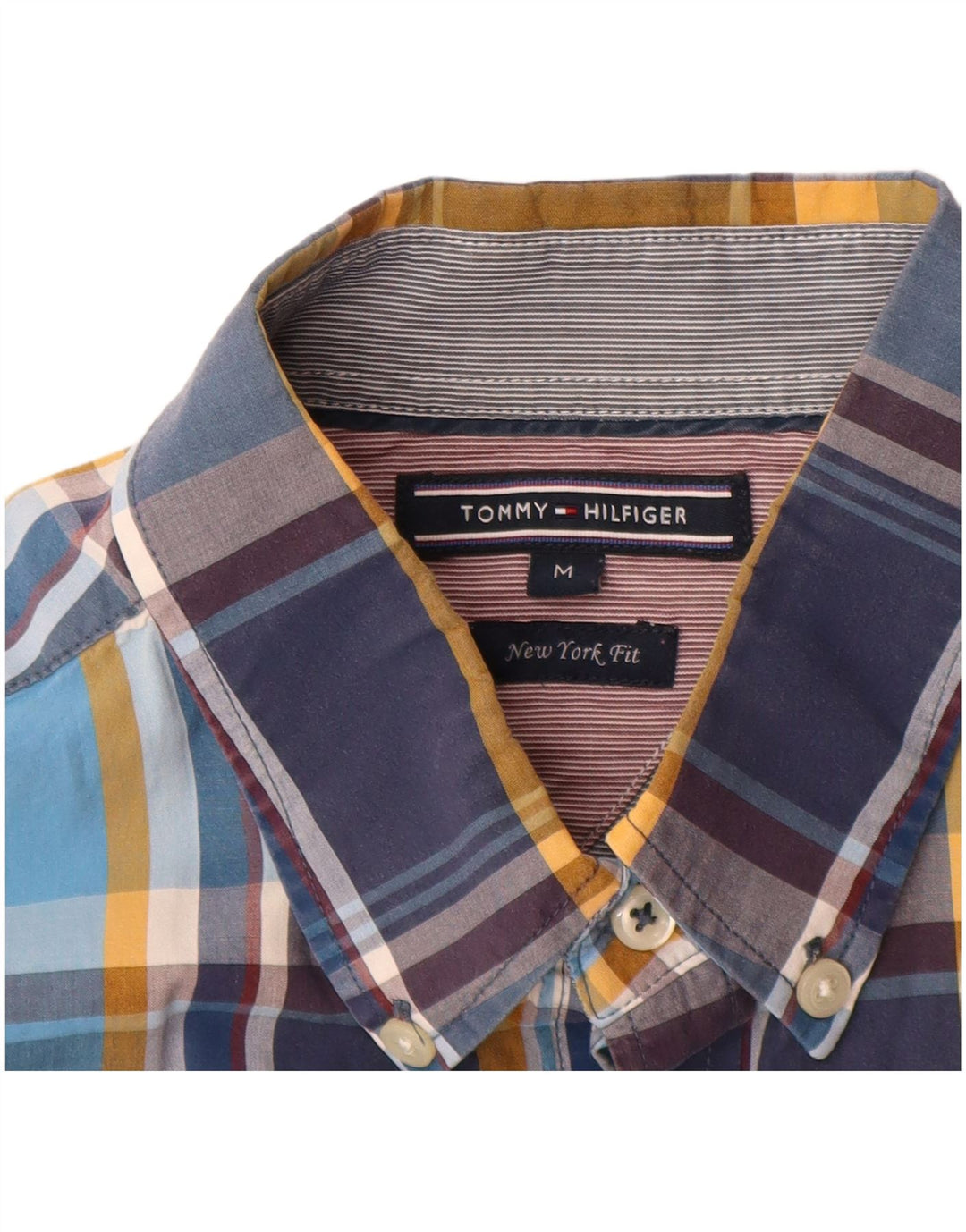 Ανδρικό πουκάμισο Tommy Hilfiger New York Fit Medium Blue Check Cotton