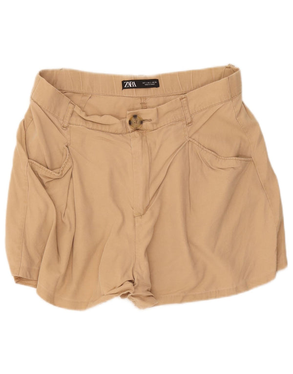 Zara Γυναικείο Σορτς Casual Μεγάλο W32 Μπεζ