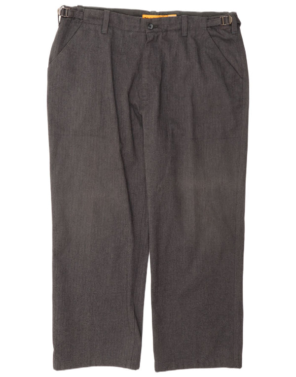 Ανδρικό ίσιο παντελόνι Chino Timberland W40 L29 Γκρι βαμβακερό ψαροκόκκαλο