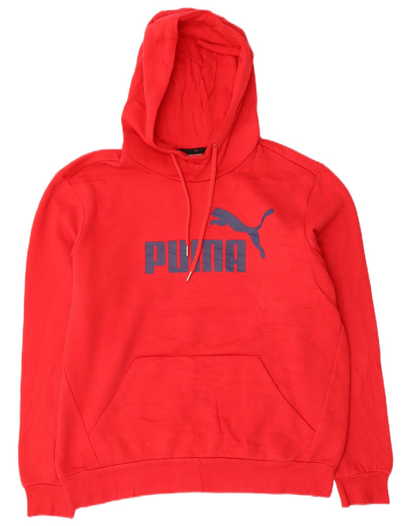 Ανδρικό γραφικό κουκούλα Puma, μεσαίο κόκκινο βαμβακερό