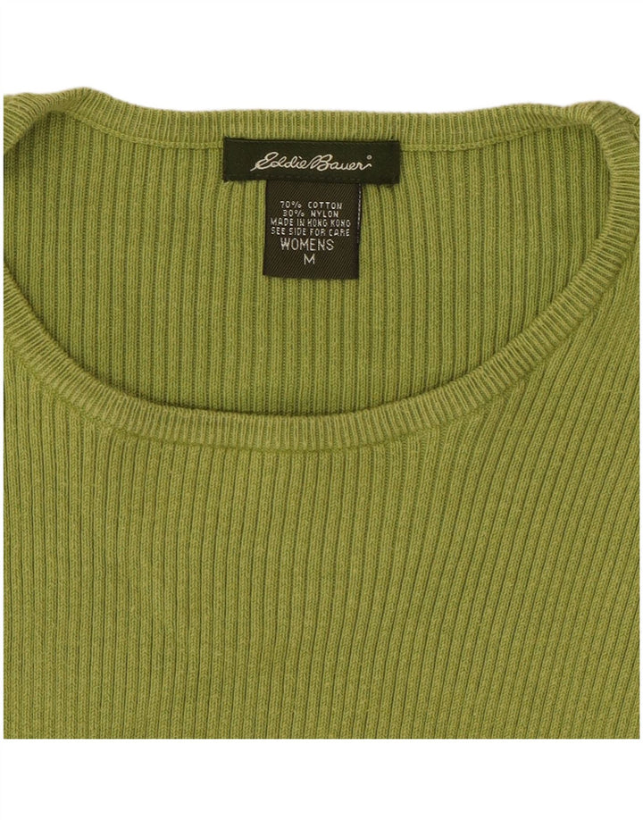 Eddie Bauer Γυναικείο Crop Μακρυμάνικο UK 12 Βαμβακερό μεσαίο πράσινο
