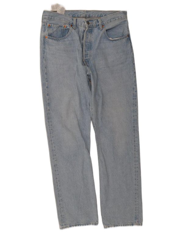 Levi's Mens 501 Straight Jeans W31 L30 Blue Cotton