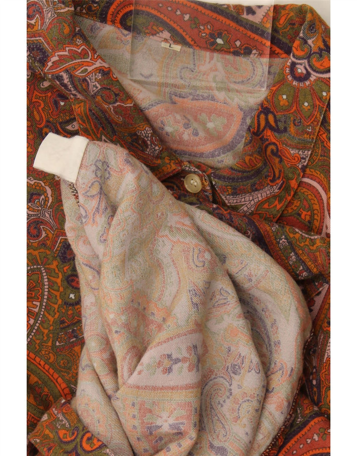 Vintage γυναικείο πουκάμισο UK 16 Large πολύχρωμο Paisley