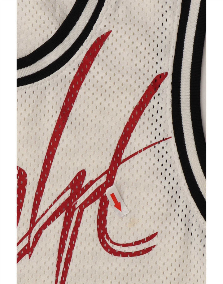 Jordan Mens Dri Fit Graphic Vest Top Medium White