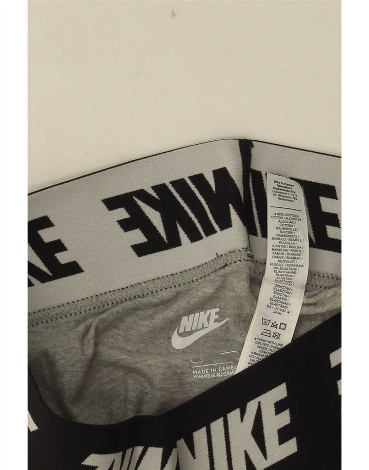 Γυναικεία γραφικά κολάν Nike UK 10 Βαμβακερά μεσαίου γκρι χρώματος
