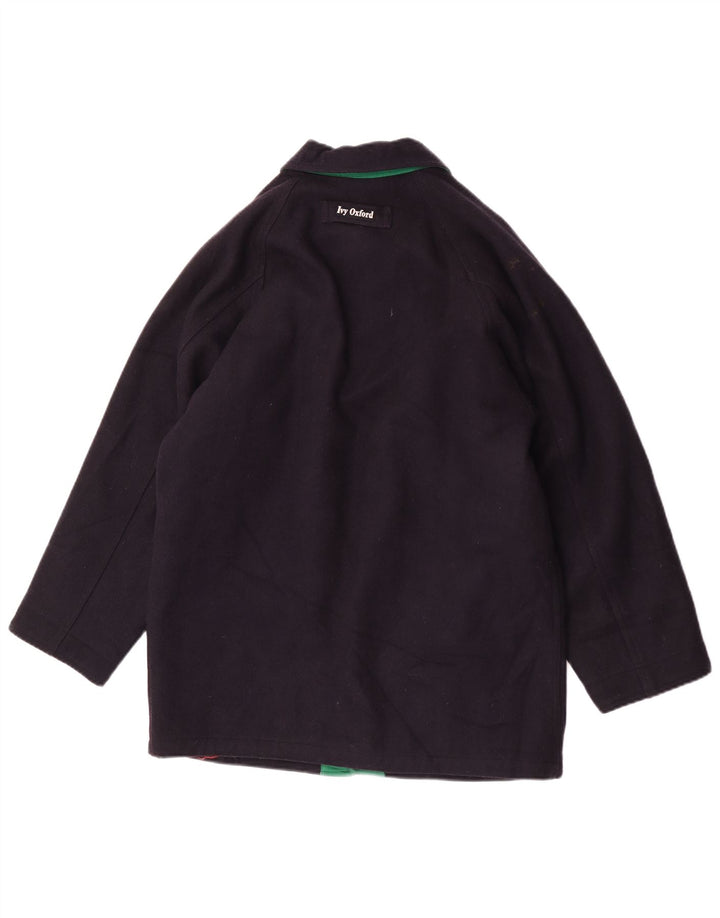 Ivy Oxford Ανδρικό μπουφάν μπουφάν UK 40 Large Navy Blue Wool