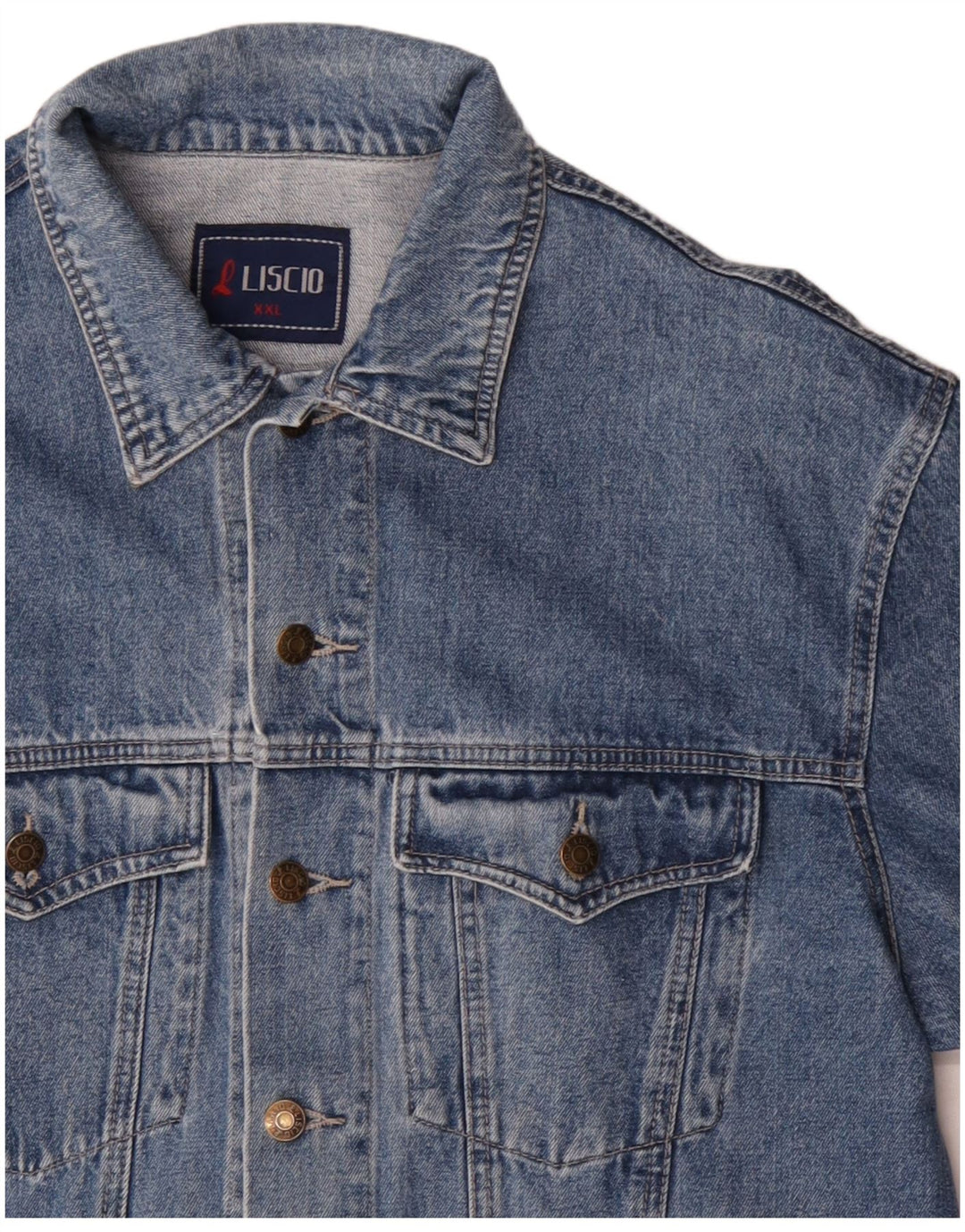 Vintage Ανδρικό Τζιν Μπουφάν UK 44 2XL Μπλε Βαμβακερό