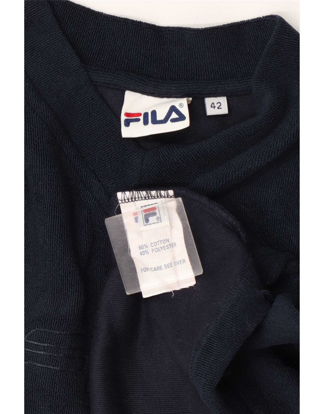 Fila Γυναικείο Φούτερ γραφικό Jumper IT 42 Medium Navy Blue Cotton