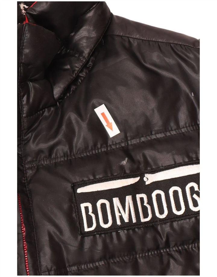 Ανδρικό Bomboogie Graphic Graphic Padded Jacket UK 42 XL Black Polyester