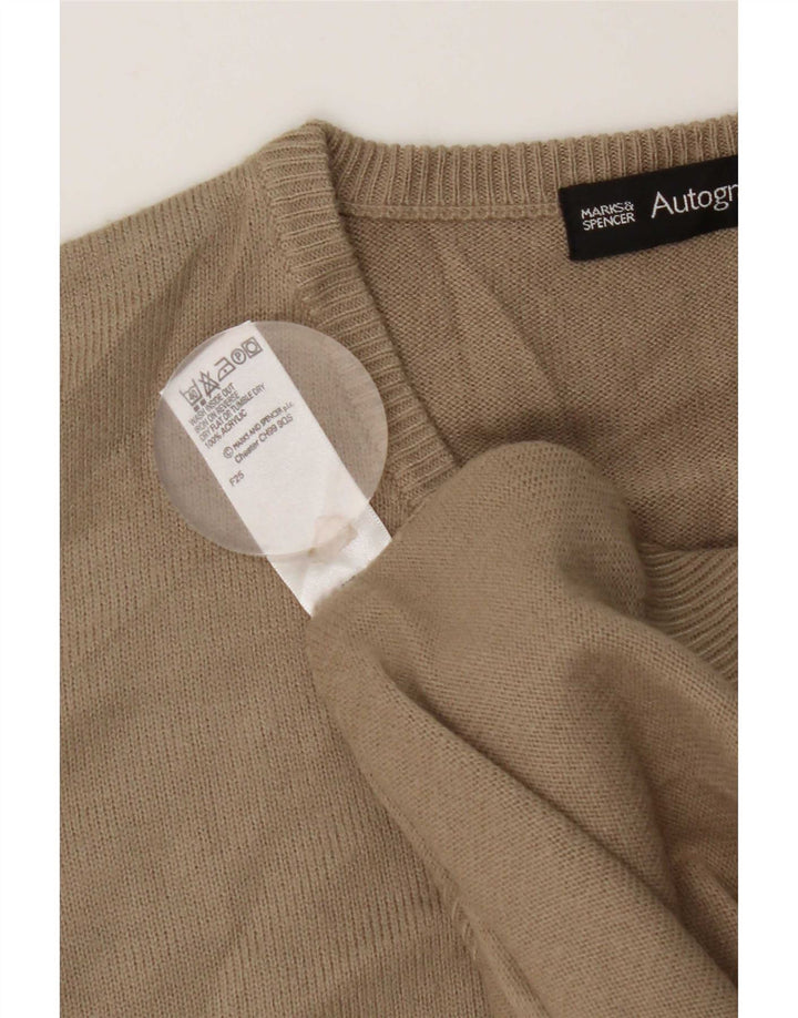Marks & Spencer Ανδρικό γιλέκο Tank Top Μεγάλο Μπεζ Ακρυλικό