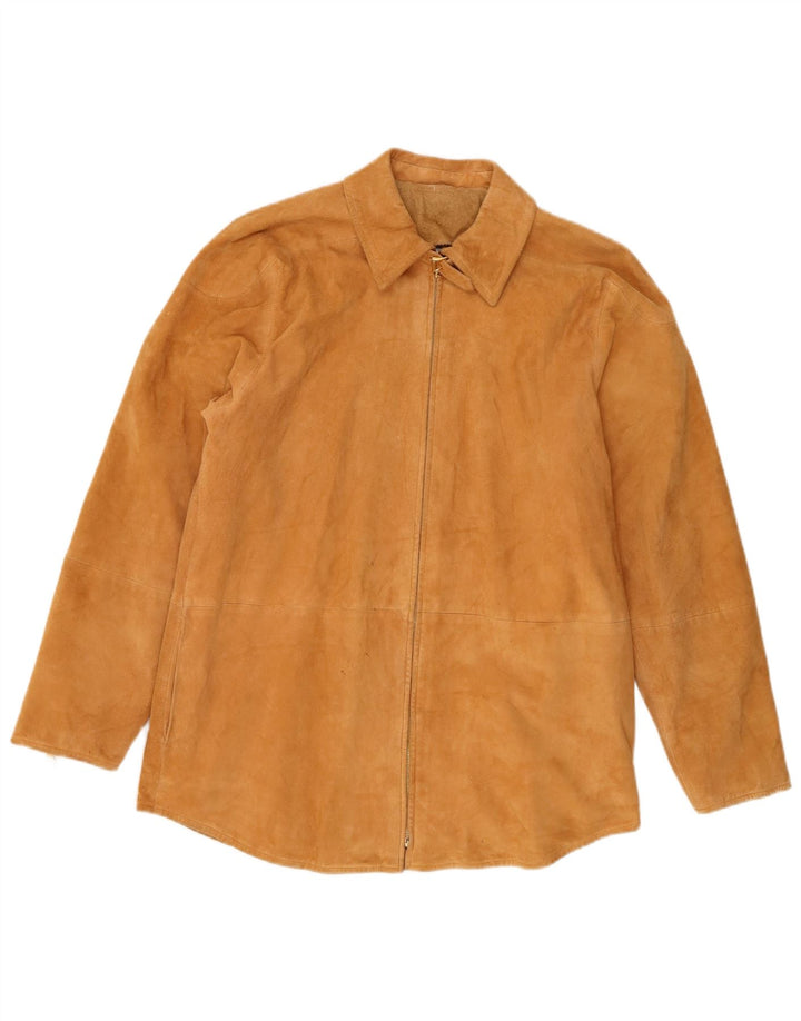 Escada Γυναικείο Suede Jacket UK 14 Medium Brown Δερμάτινο