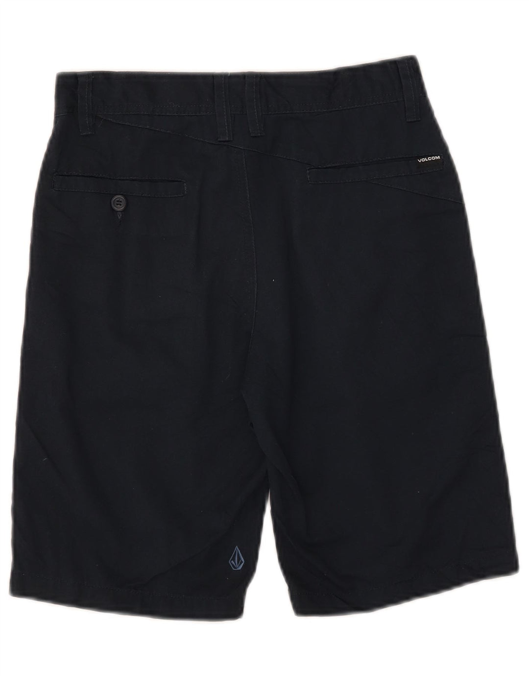 VOLCOM Boys Chino Shorts 13-14 Years W27 Navy Blue
