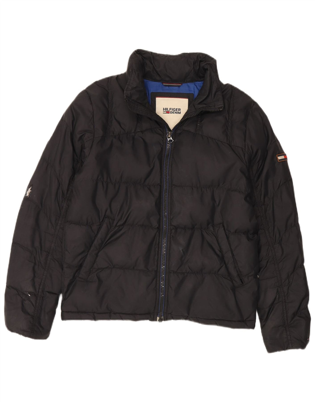 Tommy Hilfiger Ανδρικό μπουφάν με επένδυση UK 38 Medium Black Nylon
