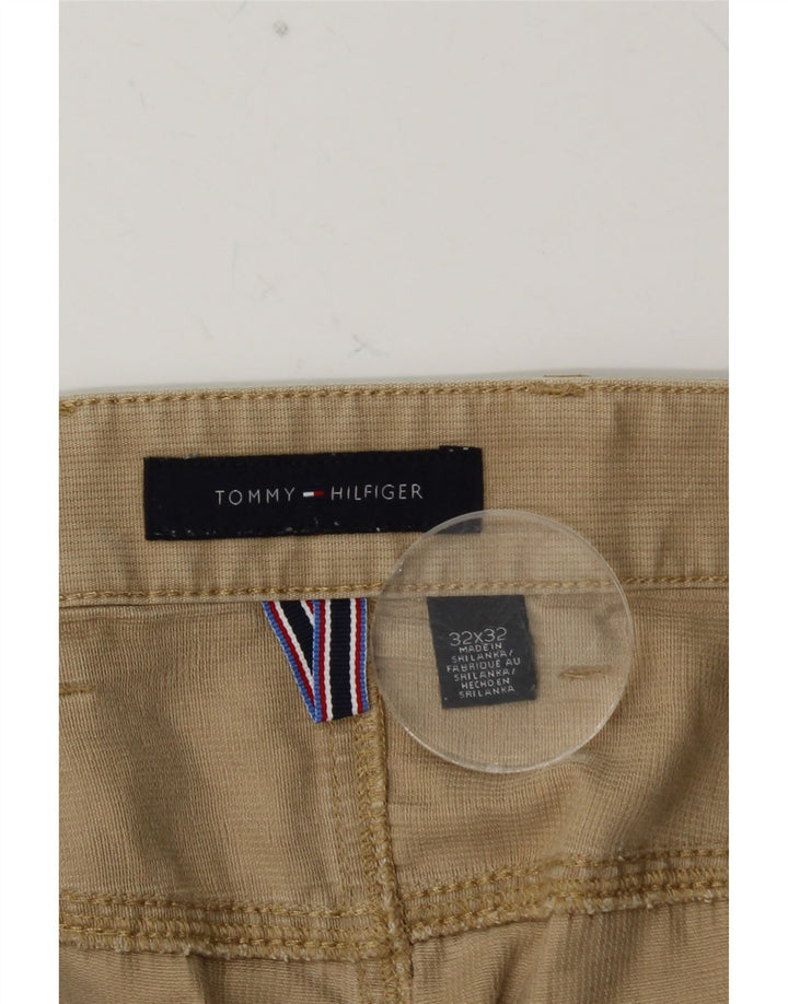 TOMMY HILFIGER Ανδρικό ίσιο casual παντελόνι W32 L32 Μπεζ βαμβακερό