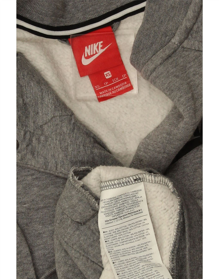 Γυναικεία φόρμα Nike Top Jacket UK 6 XS Γκρι βαμβακερό