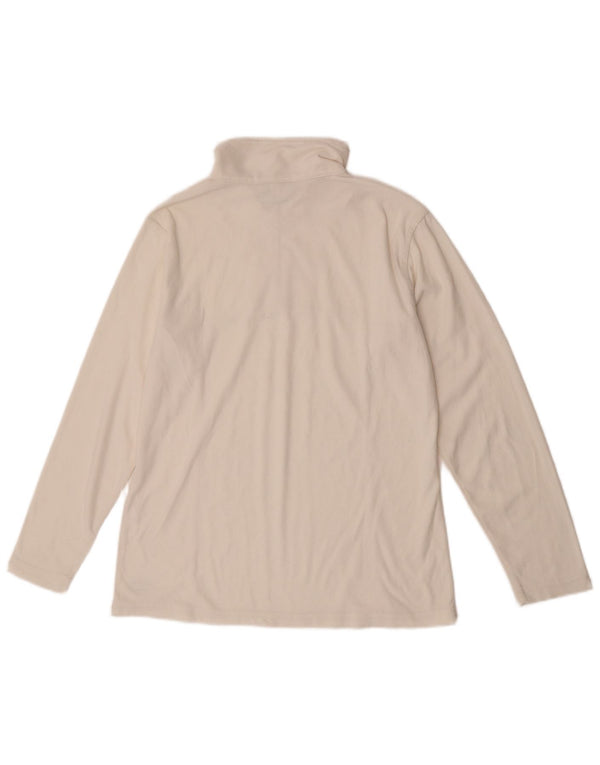 Asics Γυναικείο φερμουάρ Fleece Jumper UK 14 Medium White Polyester