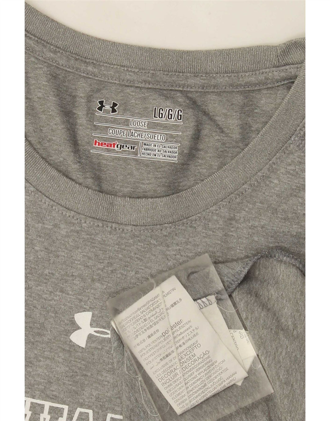 Under Armour Ανδρικό T-Shirt Milwaukee Graphic Top Large Grey Polyester
