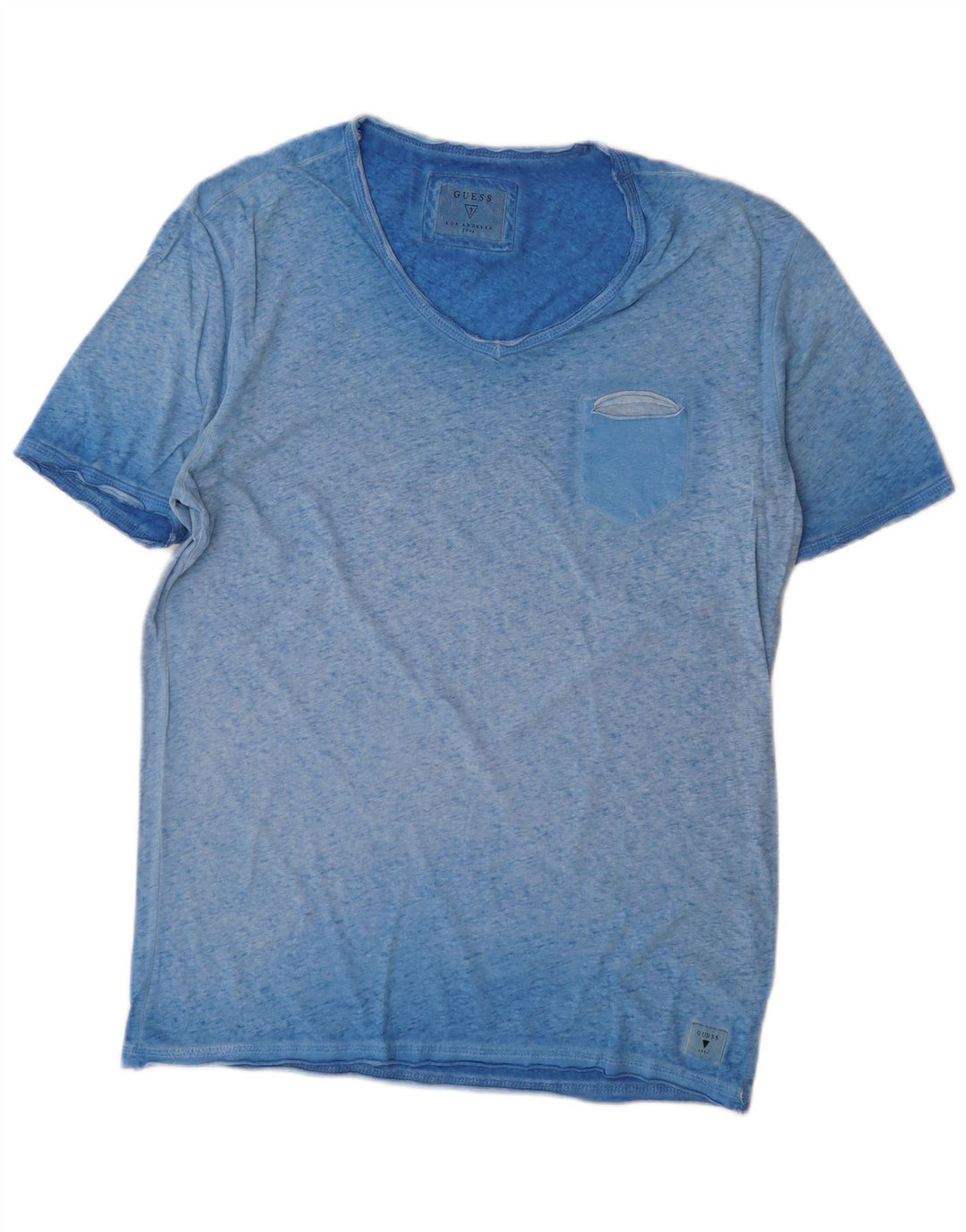 Ανδρικό T-Shirt Guess Top Large Blue Flecked