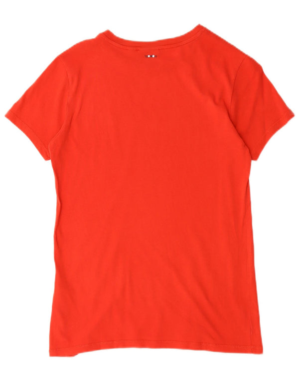 Napapijri Boys Graphic T-Shirt Top 13-14 ετών Κόκκινο βαμβακερό