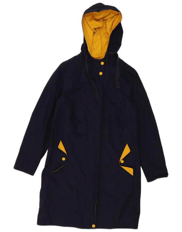 Boden γυναικείο μπουφάν Parka με κουκούλα UK 8 Small Navy Blue Colorblock Πολυεστέρας