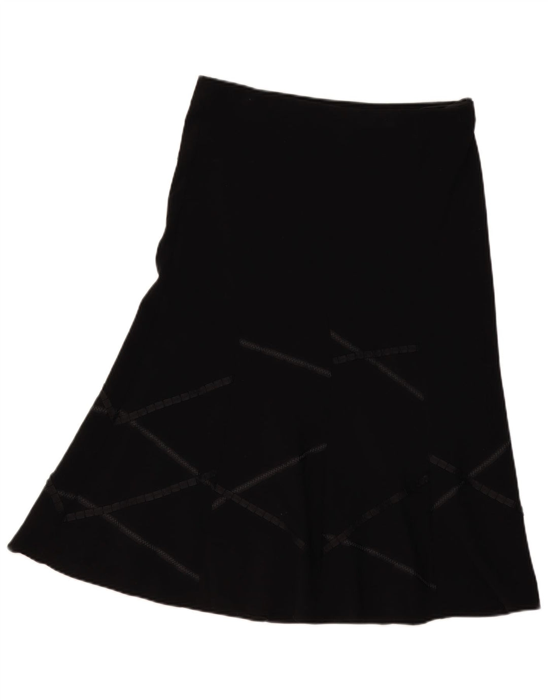 Marks & Spencer Γυναικεία φούστα σε γραμμή Α UK 12 Medium W34 Μαύρη γεωμετρική