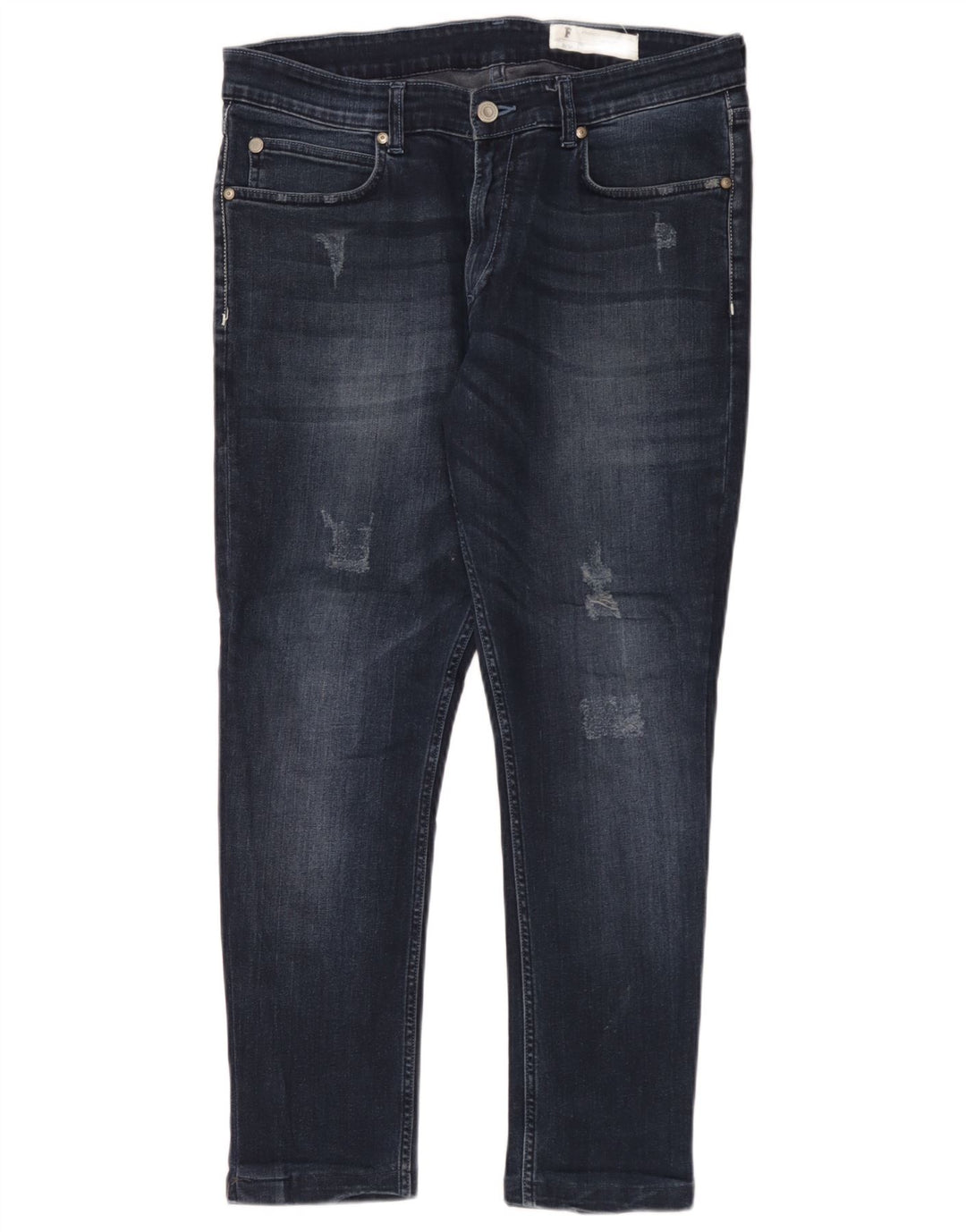 Γαλλικό Connection Ανδρικό τζιν Distressed Slim W36 L28 Navy Blue Cotton