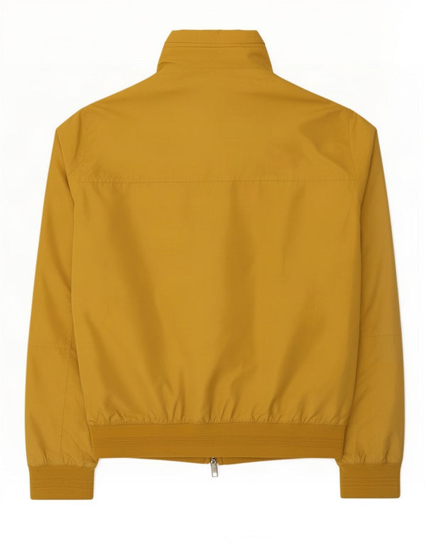 Zara Ανδρικό Bomber Jacket UK 40 Large Yellow Polyester