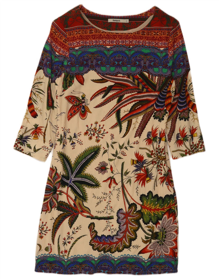 DESIGUAL Γυναικείο φόρεμα με γραφικά Shift EU 36 Μικρό πολύχρωμο φλοράλ