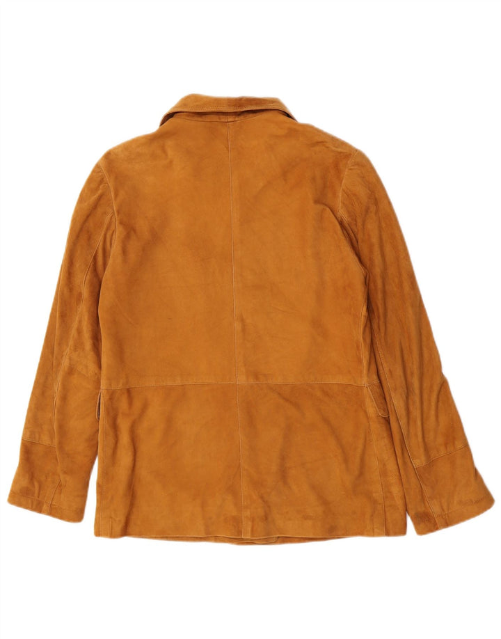 Vintage Γυναικείο Suede Jacket UK 10 Small Brown