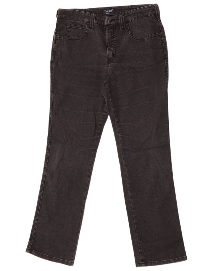 Armani Γυναικείο ίσιο τζιν W30 L30 μαύρο βαμβακερό
