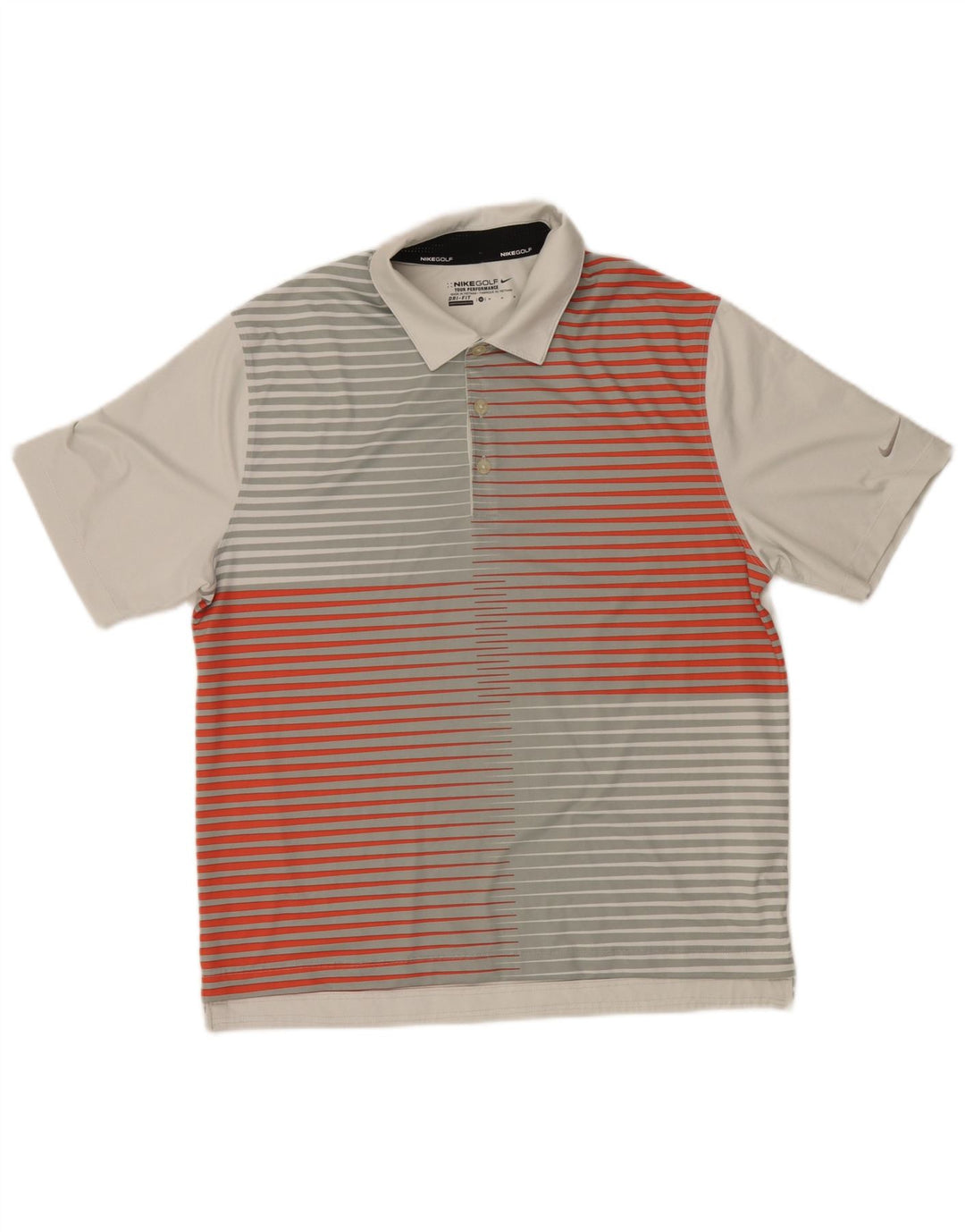 Ανδρικό μπλουζάκι Nike Dri Fit Polo με μεσαίο γκρι ριγέ