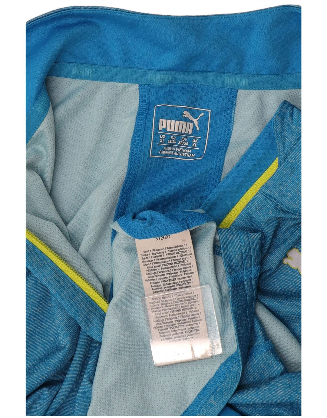 Ανδρική φόρμα πουλόβερ με φερμουάρ PUMA Top XL Blue Polyester