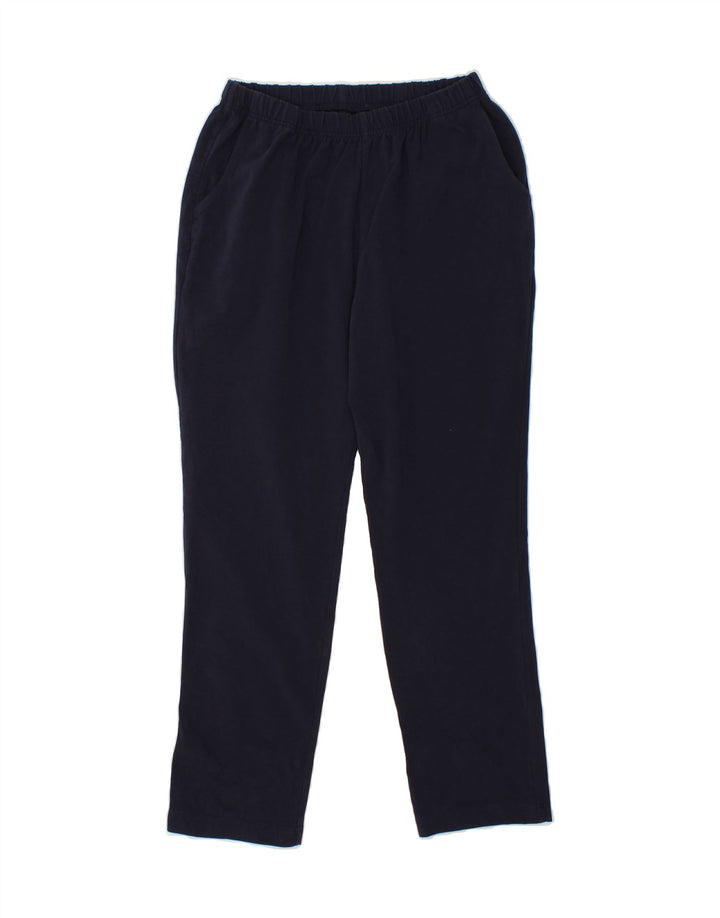 L.L.BEAN Womens Tracksuit Trousers UK 14 Medium  Navy Blue Cotton Vintage L.L.Bean and Second-Hand L.L.Bean from Messina Hembry 