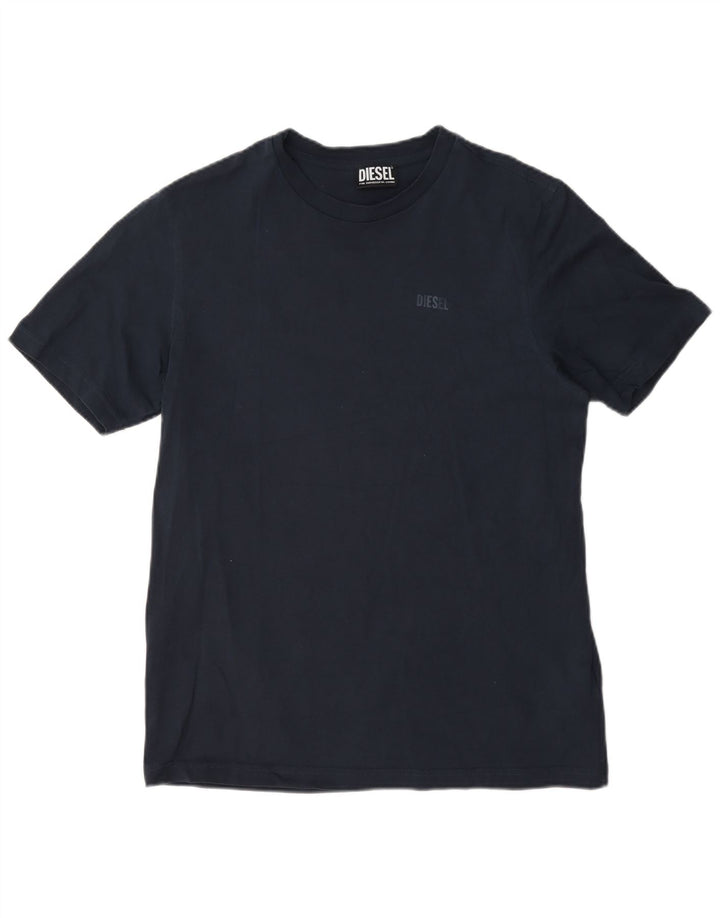 Ανδρικό T-Shirt Diesel Top από μεσαίο μπλε ναυτικό βαμβακερό
