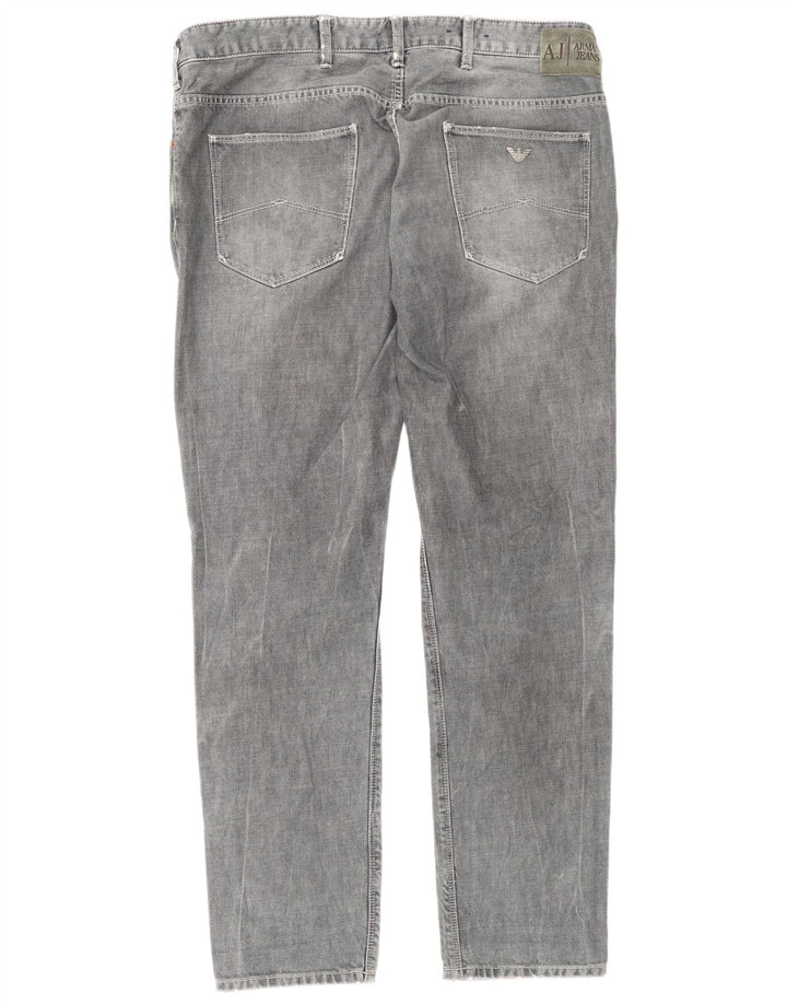 Armani Ανδρικό Slim Jeans W36 L32 Γκρι βαμβακερό