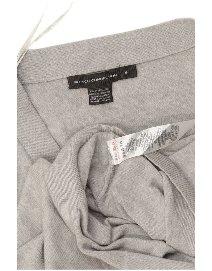 Γυναικείο πουλόβερ γαλλικής σύνδεσης Crop Oversized Cardigan UK 10 Small Grey