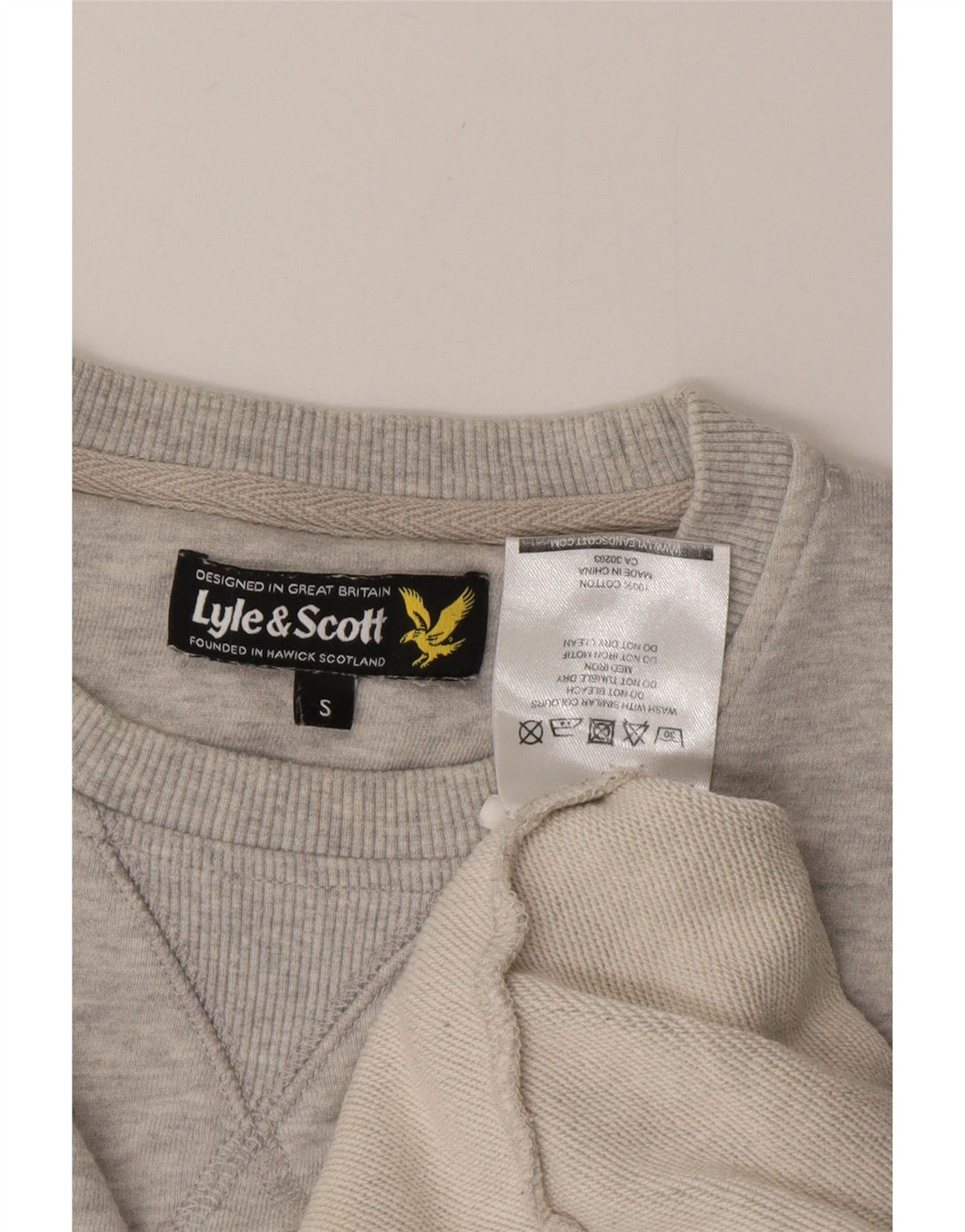 Ανδρικό φούτερ LYLE & SCOTT, βαμβακερό μικρό γκρι