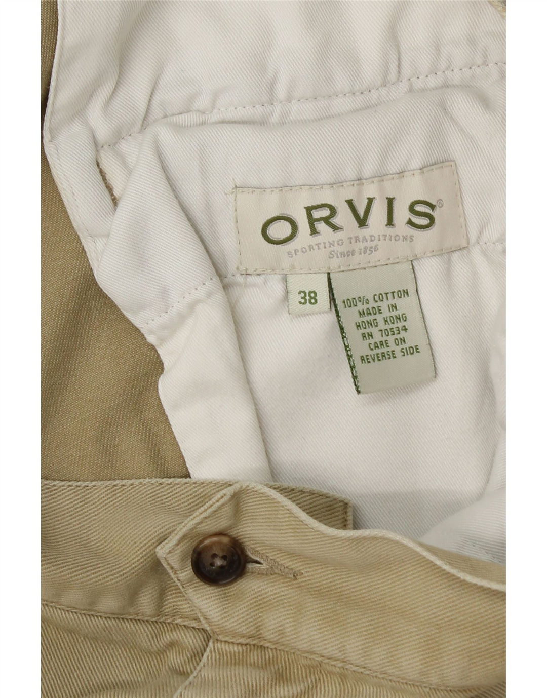Orvis Ανδρικό Σορτς Cargo W38 XL Χακί βαμβακερό