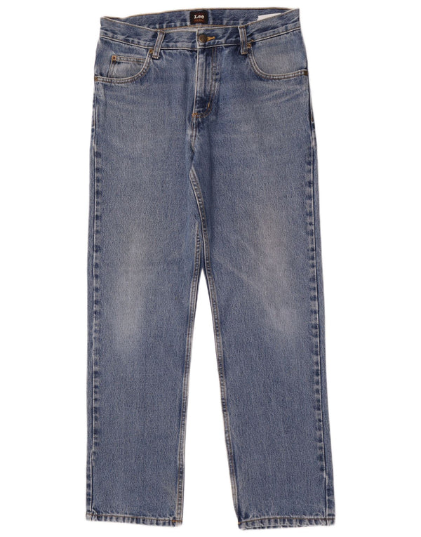 Lee Mens Straight Jeans W32 L30 Μπλε Βαμβακερό