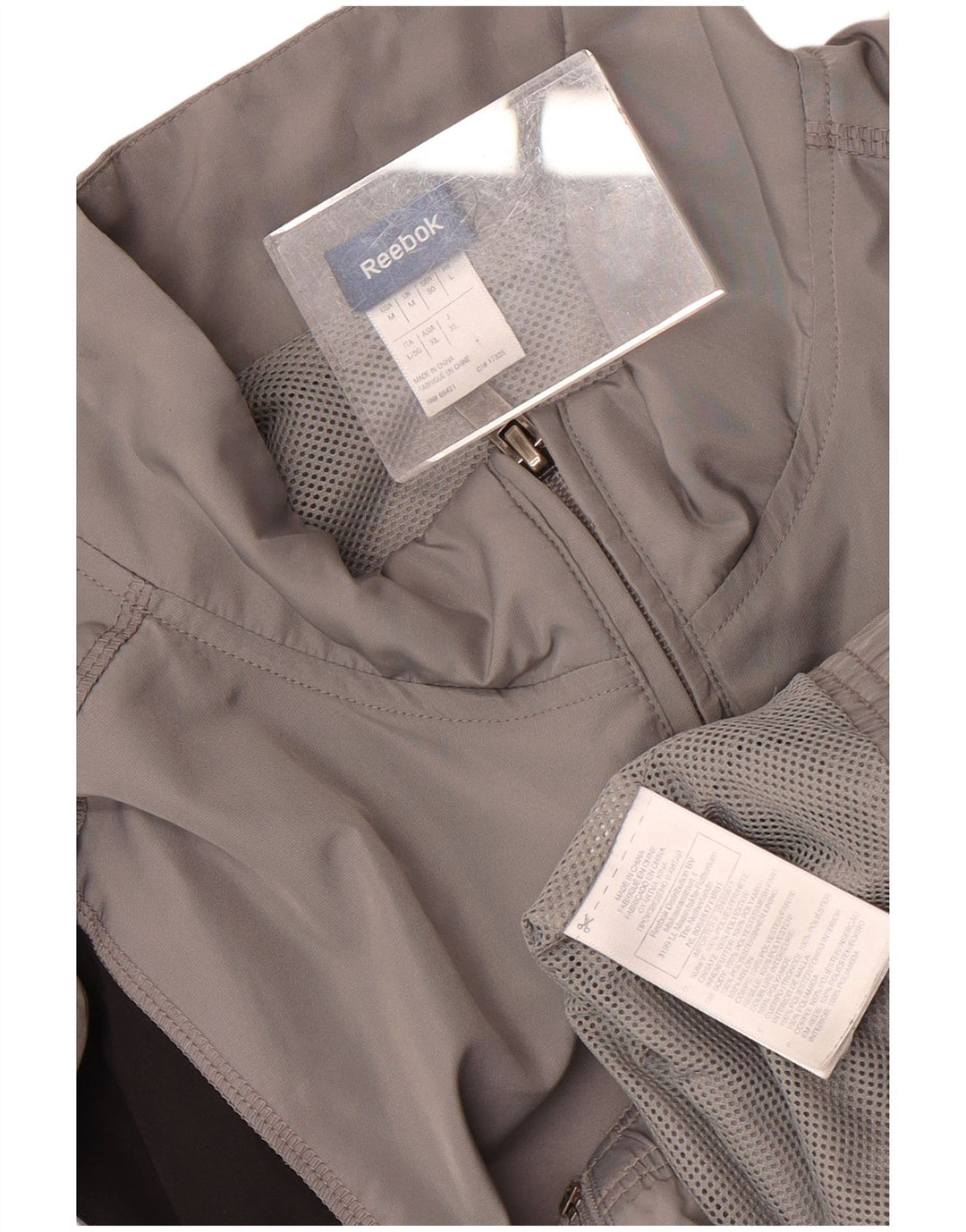 Ανδρική φόρμα Reebok Top Jacket μεσαίου γκρι χρώματος πολυεστέρας