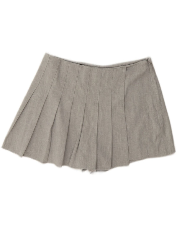Zara Γυναικεία Skort Mini Φούστα Medium W28 Γκρι