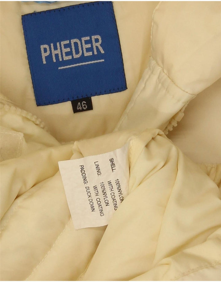 Pheder Γυναικείο παλτό με κουκούλα IT 46 μεγάλο κίτρινο νάιλον