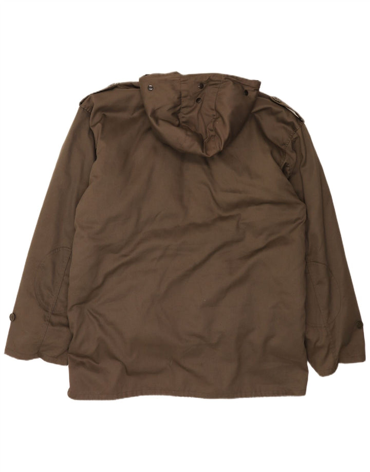 Vintage Ανδρικό Μπουφάν Parka με Κουκούλα IT 62 6XL Καφέ