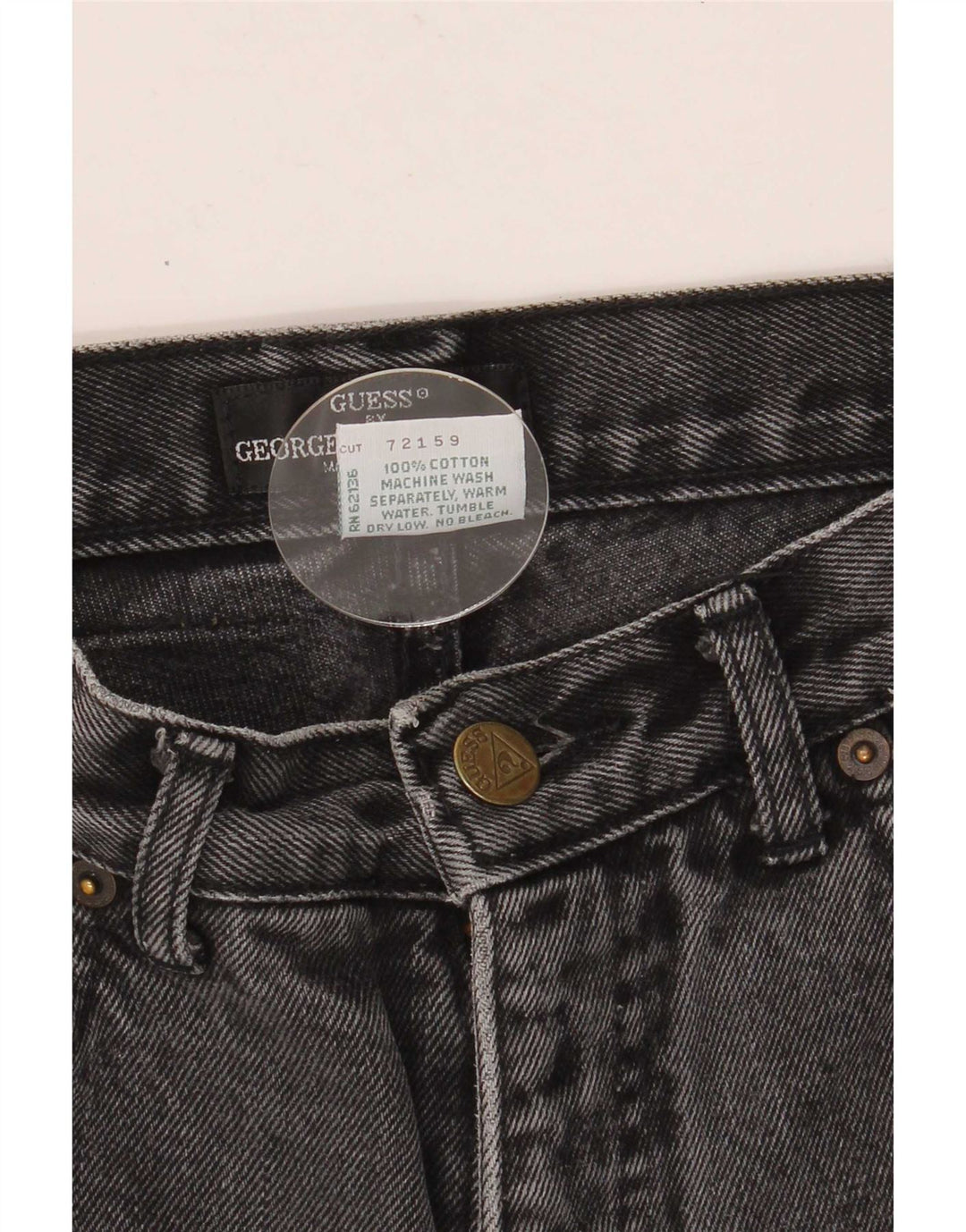 Guess Γυναικείο Tapered Jeans W29 L24 Μαύρο βαμβακερό