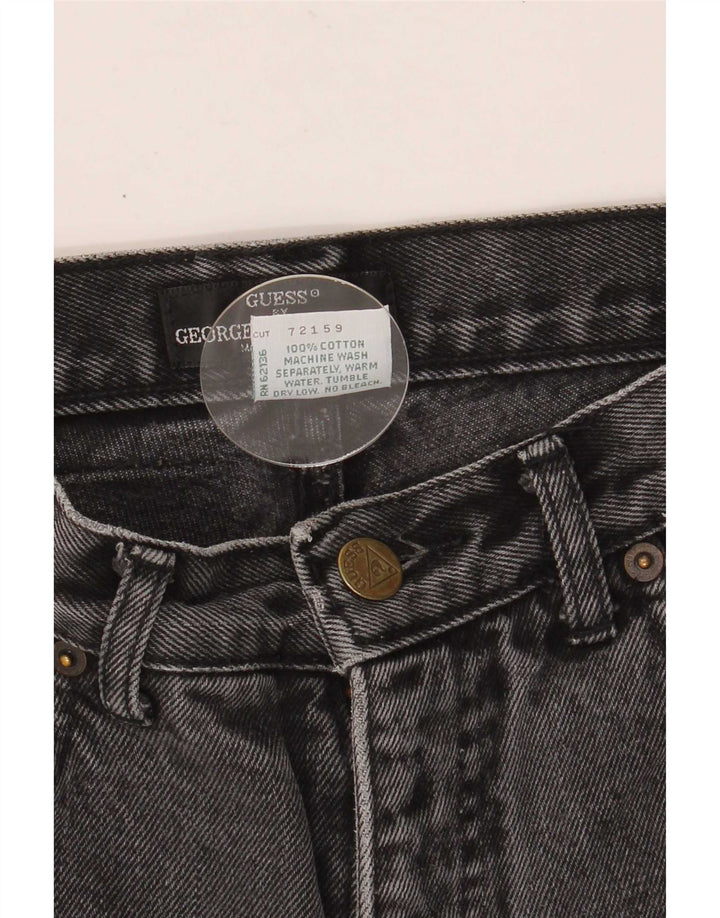 Guess Γυναικείο Tapered Jeans W29 L24 Μαύρο βαμβακερό