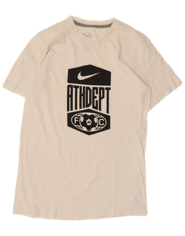 Ανδρικό γραφικό μπλουζάκι Nike Standard Fit Top UK 38/40 Medium White