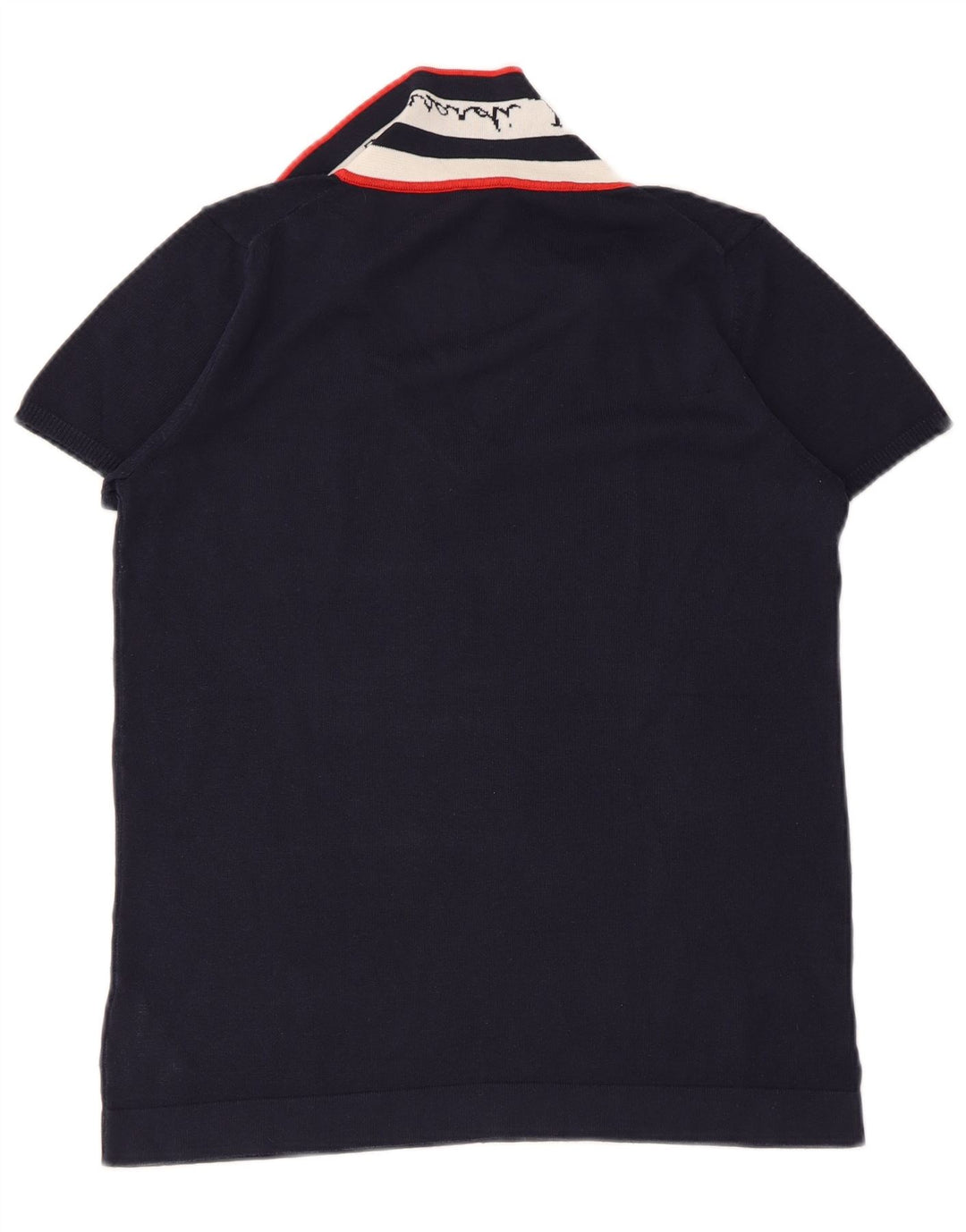 TRUSSARDI JEANS Γυναικείο πουλόβερ με λαιμό πόλο UK 14 Large Navy Blue