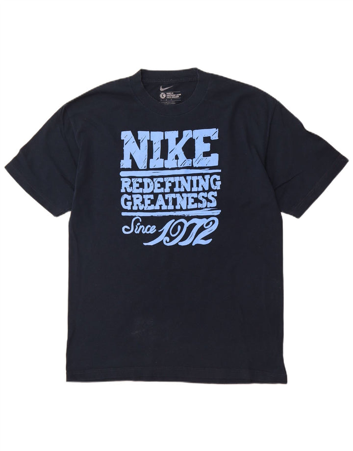 Ανδρικό γραφικό μπλουζάκι NIKE Loose Fit Top Large Navy Blue από βαμβάκι