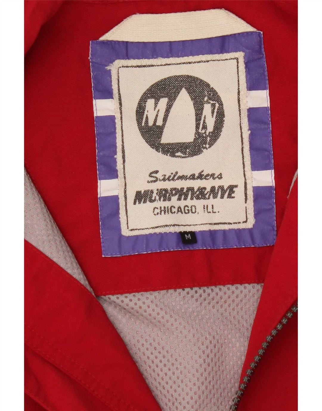 Ανδρικό μπουφάν βροχής Murphy & Nye UK 38 Medium Red Polyester